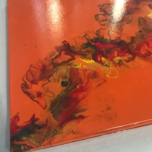 Dutch pour painting, vibrant and abstract design. - Picture 3 of 8